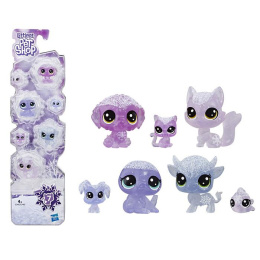 Littlest Pet Shop Zestaw Fioletowe Arktyczne Zwierzaki 7el. E5492