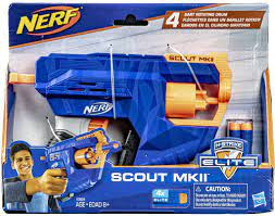 Nerf Elite Wyrzutnia Pistolet Scout +4x Strzałek