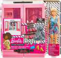 Barbie Garderoba Szafa Walizka Na Ubrania + Lalka