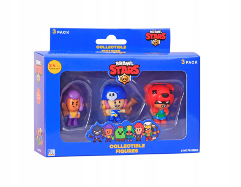 Brawl Stars Zestaw Figurek 3-Pak Deluxe Collect