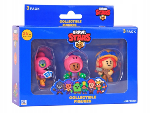 Brawl Stars Zestaw Figurek 3-Pak Deluxe Collect