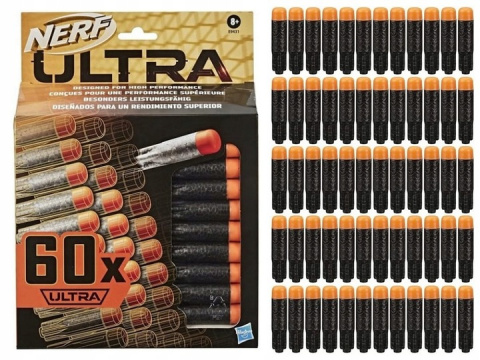 Nerf Ultra Zestaw Strzałki Naboje Uzupełniające 60 Sztuk