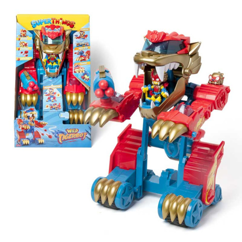 Super Zings Things Zestaw Tygrys Robot Wild Transformer Tigerbot