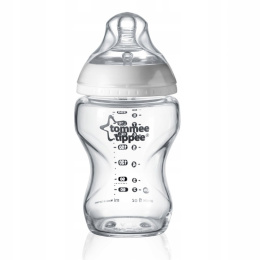 Tommee Tippee Butelka Antykolkowa Szklana do Karmienia 250 ml