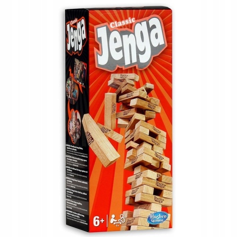 Jenga Classic Polska Gra Zręcznościowa A2120 Hasbro