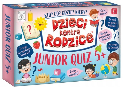 Gra Dzieci Kontra Rodzice Junior Quiz 5+ Kangur