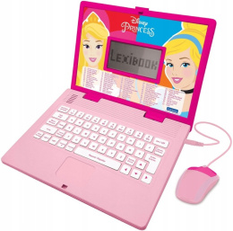 Lexibook Laptop Edukacyjny Dwujęzyczny Disney Princess dla Dzieci PL/ENG