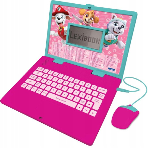 Lexibook Laptop Edukacyjny Dwujęzyczny Psi Patrol dla Dzieci PL/ENG