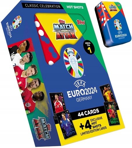 Topps Cards Official Euro 2024 Mega Puszka 48 Kart - Relic