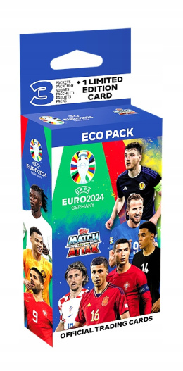 Topps Cards Official Euro 2024 Saszetki Limited Eco Blister 25 Kart