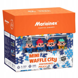 Mini Wafle Klocki City 280 el. Posterunek Policji Marioinex PL 05852