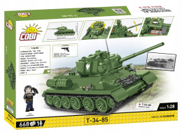 Cobi Klocki HC WWII T 34-85 Czołg Średni Radziecki 2542