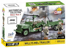 Cobi Klocki Historical Collection Willys MB&Trailer 2297