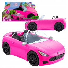 Barbie Zestaw Różowe Autko Kabriolet Samochód dla Lalek Mattel HBT92