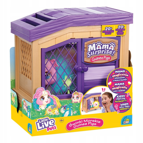 Little Live Pets Mama Surprise Tęczowa Świnka Morska MO-26516