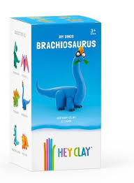 Hey Clay Masa Plastyczna Zestaw Dinozaur Brachiozaur-5 Tub HCLMD006PCS