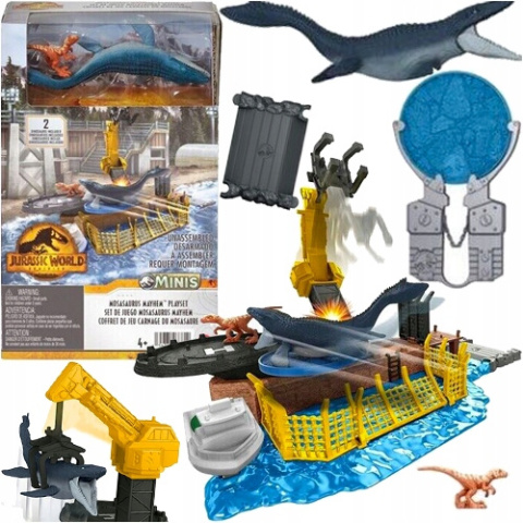 Jurassic World Zestaw Dinozaur Mosasaurus Mayhem Atak Mozozaura HFF11