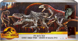 Jurassic World Dinozaur Epicka Bitwa 3 Dinozaury + dr. Ellie HJK02