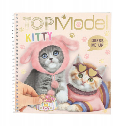 TOP MODEL Szkicownik Kolorowanka Dress Me Up Kitty Kotki 12965