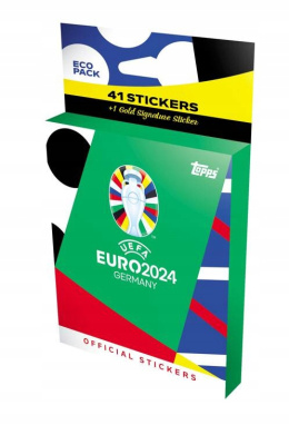 Topps Cards Official Euro 2024 Sitckers eco pack 41 naklejek +1 Gold