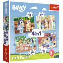 Trefl Puzzle 4w1 Bluey i jego Świat 346374