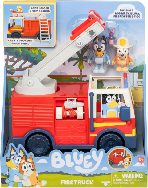 Bluey Zestaw Wóz Strażacki FireTruck Bluey i Bingo BLU17610