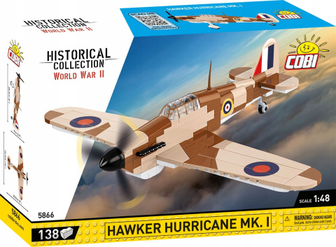 Cobi Klocki HC WWII Hawker Hurricane Mk. I 5866