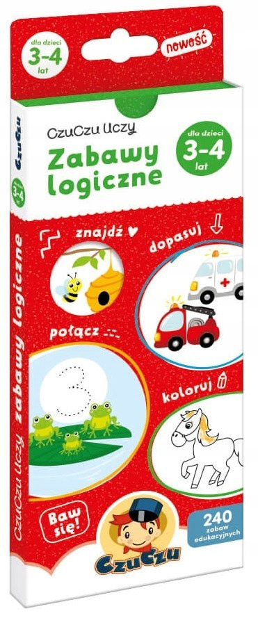 CzuCzu Uczy Zabawy Logiczne Zagadki Dla Dzieci 3-4 lata 62350