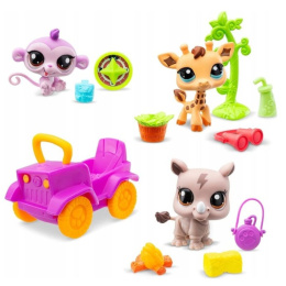 Littlest Pet Shop Zestaw Safari 3 Figurki LPS00524