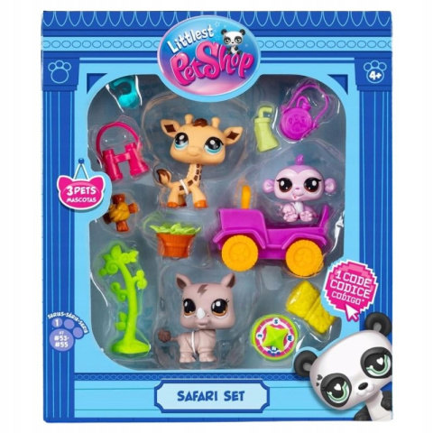 Littlest Pet Shop Zestaw Safari 3 Figurki LPS00524