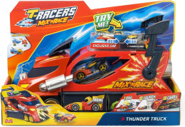 T-Racers Zestaw Thunder Truck Playset Ciężarówka z Wyrzutnią 3w1