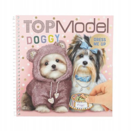 TOP MODEL Szkicownik Kolorowanka Dress Me Up Doggy Pieski 12966