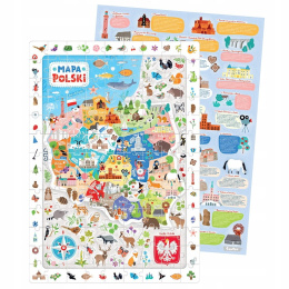 CzuCzu Puzzle Obserwacyjne Mapa Polski 117 elementów 5+ 90968