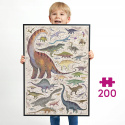 CzuCzu Puzzle Rodzinne Dinozaury 200 elementów 7+ 92306