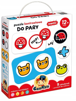 CzuCzu Puzzle Kontrastowe dla Dzieci Do Pary 12m+ 91996