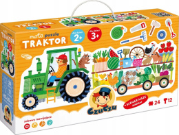 CzuCzu Moto Puzzle Traktor Układanka Duże 24 elementy 2+ 93211