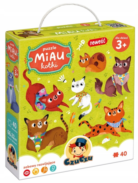 CzuCzu Puzzle Miau Miau Kotki 40 elementów 3+ 92184