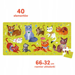 CzuCzu Puzzle Miau Miau Kotki 40 elementów 3+ 92184