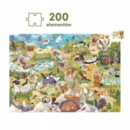 CzuCzu Dzikie Puzzle Parki Narodowe 200 elementów 6+ 92498