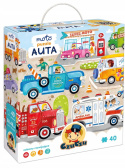 CzuCzu Puzzle Moto Auto Samochody 40 elementów 3+ 92283