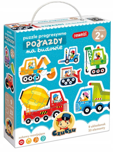 CzuCzu Puzzle Progresywne Pojazdy na Budowie 2+ 91842