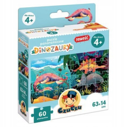 CzuCzu Puzzle Panoramiczne Dinozaury 60 elementów dla Dzieci 4+ 91309