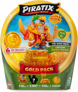 Piratix Gold Pack The Wild Crew + Kapitan King Roar 6 Figurek