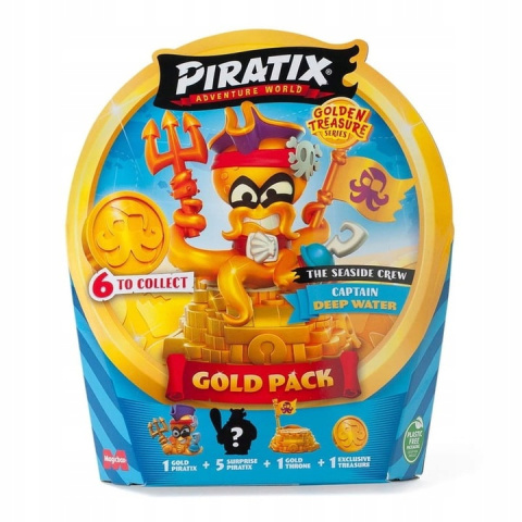 Piratix Treasure Gold Pack The Seaside Crew + Kapitan Deep Water 6 szt