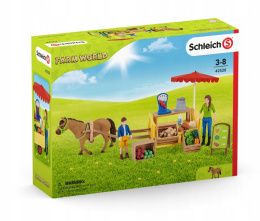 Schleich 42528 Farm World Zestaw Mobilny Stragan Ryneczek