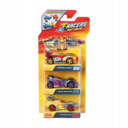 T-Racers 3-pak Mix Race Pojazd Burnout Sport Blast Panther Falcon God