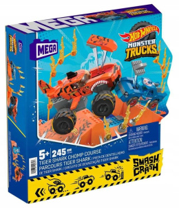 Hot Wheels Zestaw Monster Truck Tiger Shark Mega Bloks HKF88