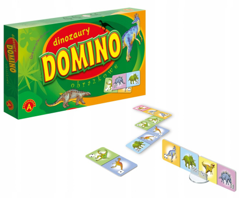 Alexander Gra Edukacyjna Domino Dinoazury 05554