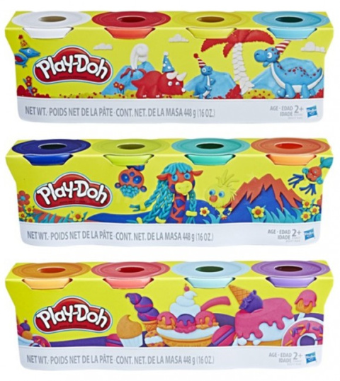 Play Doh Ciastolina Zestaw 4Tuby Mix kolorów B6508