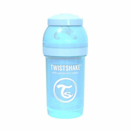 TwistShake Butelka antykolkowa 180ml Niebieska 0m+